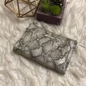 J.LO Snakeskin Clutch